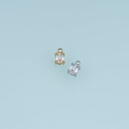 Oval Crystal Pendant,14K Gold Silver Clear Faceted Gemstone Charm DIY Charm for Necklace Bracelet Making