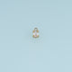 Oval Crystal Pendant,14K Gold Silver Clear Faceted Gemstone Charm DIY Charm for Necklace Bracelet Making