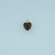Heart Crystal Pendant,14K Gold Silver Black Clear Faceted Heart Charm DIY Charm for Necklace Bracelet Making