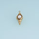Seashell Pearl Pendant,14K Gold Sculpted Conch Shell Charm DIY Charm for Necklace Bracelet Making