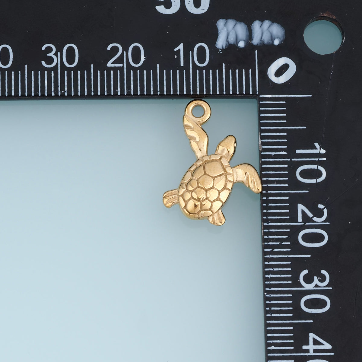 Sea Turtle Pendant,14K Gold Silver Textured Turtle Shell Charm DIY Charm for Necklace Bracelet Making