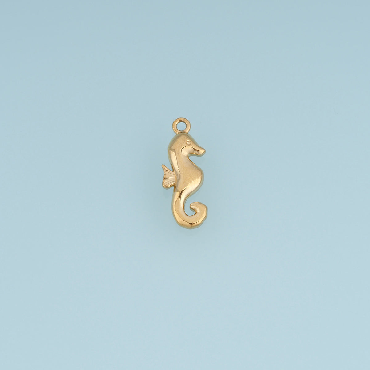 Seahorse Pendant,14K Gold Silver Ocean Animal Charm DIY Charm for Necklace Bracelet Making