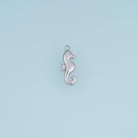 Seahorse Pendant,14K Gold Silver Ocean Animal Charm DIY Charm for Necklace Bracelet Making