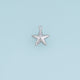Textured Starfish Pendant,14K Gold Silver Ocean Starfish Charm DIY Charm for Necklace Bracelet Making