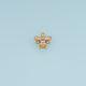 Crystal Bee Pendant,14K Gold Sparkling Rhinestone Honey Bee Charm DIY Charm for Necklace Bracelet Making