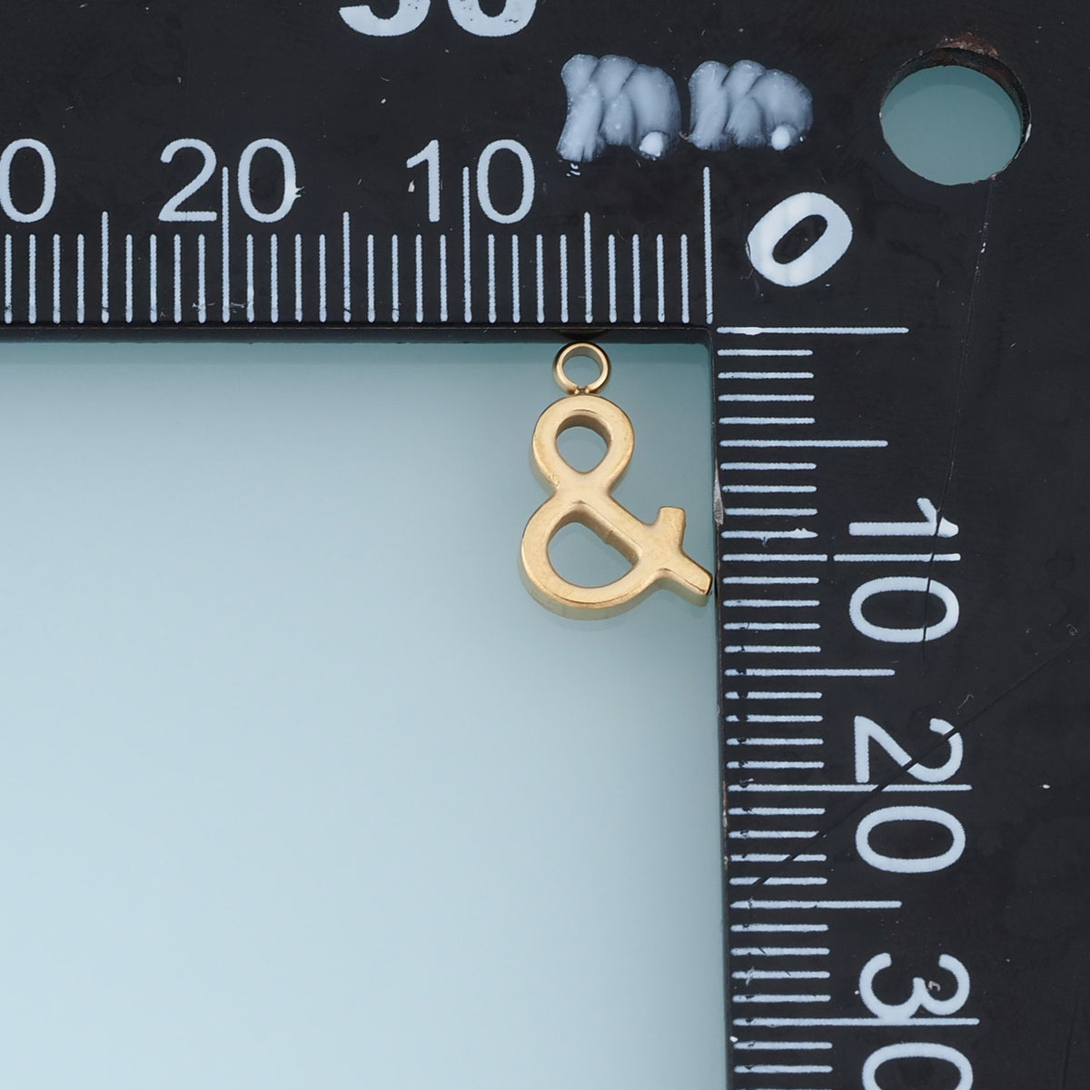 Ampersand Symbol Pendant,14K Gold Silver Minimalist Letter Charm DIY Charm for Necklace Bracelet Making
