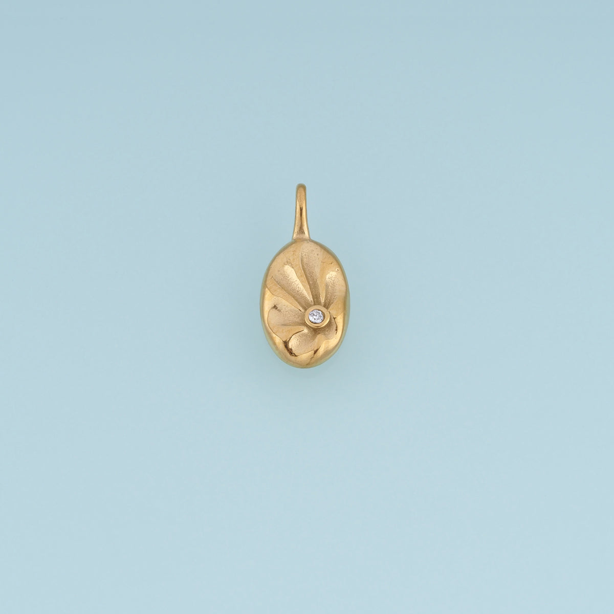 Sculpted Oval Leaf Pendant,14K Gold Silver Curved Leaf Crystal Charm DIY Charm for Necklace Bracelet Making