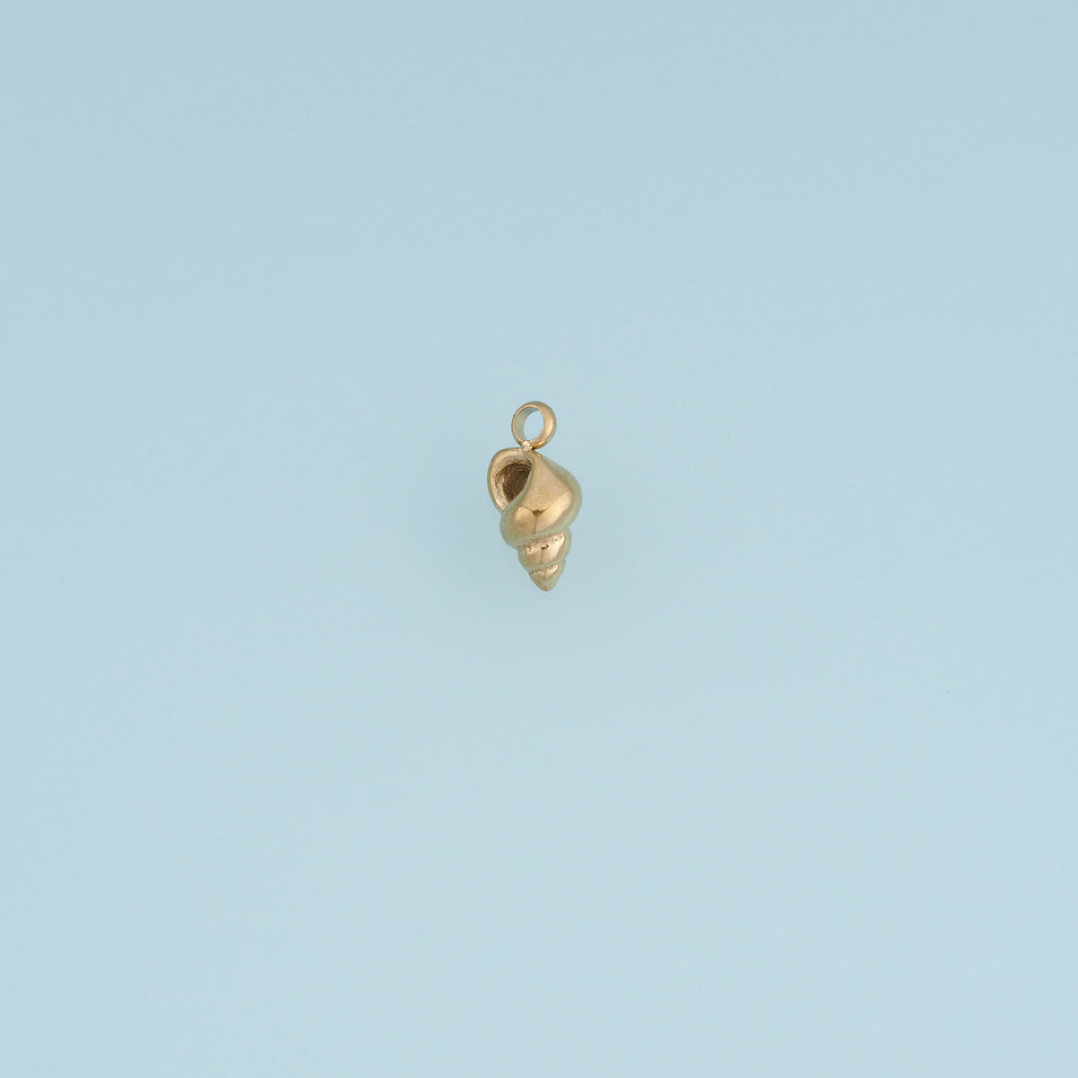 Spiral Seashell Pendant,14K Gold Silver 3D Conch Shell Charm DIY Charm for Necklace Bracelet Making