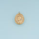 Vintage Lady Portrait Pendant,14K Gold Silver Pearl Earring Oval Medallion Charm DIY Charm for Necklace Bracelet Making