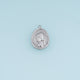 Vintage Lady Portrait Pendant,14K Gold Silver Pearl Earring Oval Medallion Charm DIY Charm for Necklace Bracelet Making