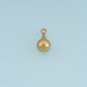 Puffy Teardrop Pendant,14K Gold Silver Polished 3D Drop Charm DIY Charm for Necklace Bracelet Making