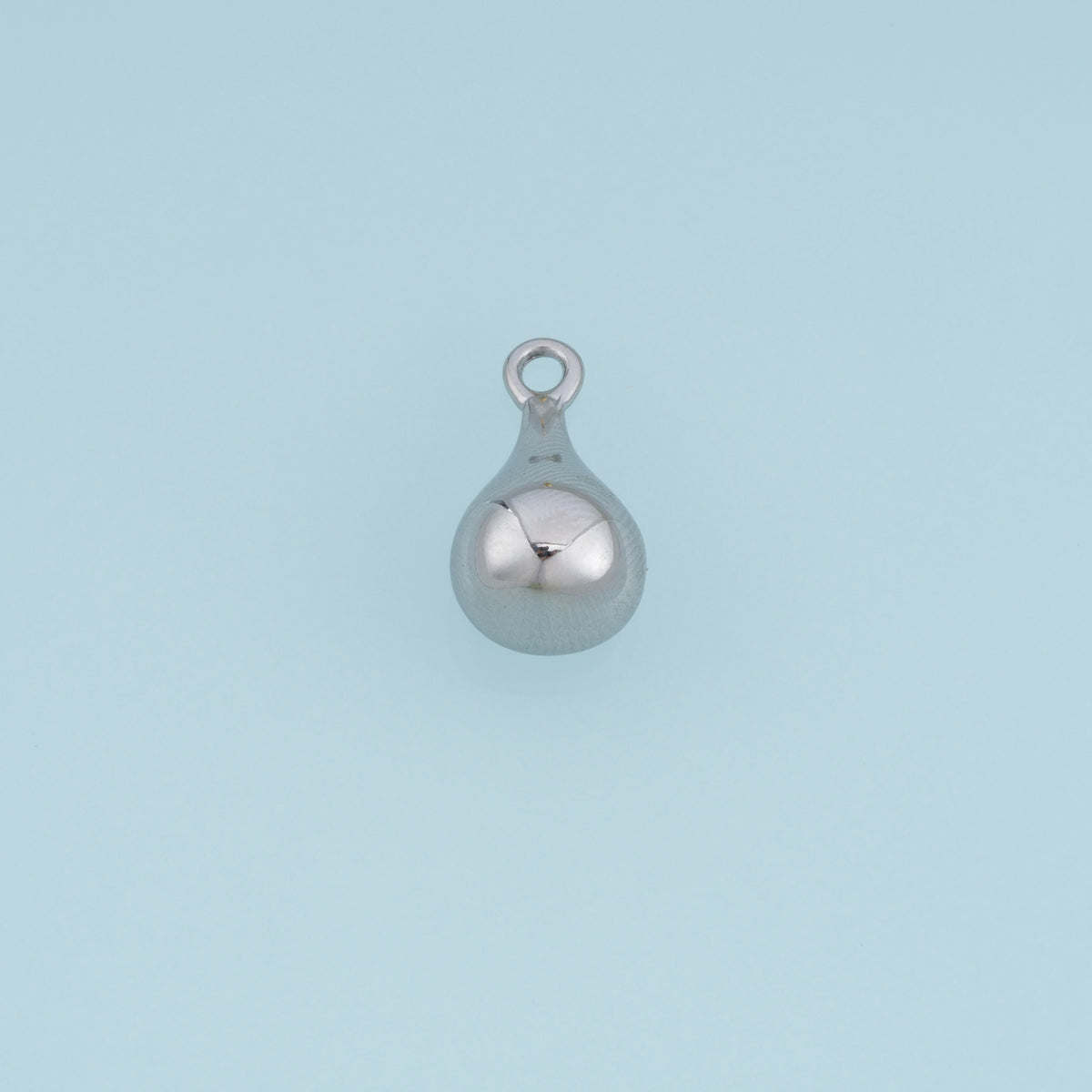 Puffy Teardrop Pendant,14K Gold Silver Polished 3D Drop Charm DIY Charm for Necklace Bracelet Making