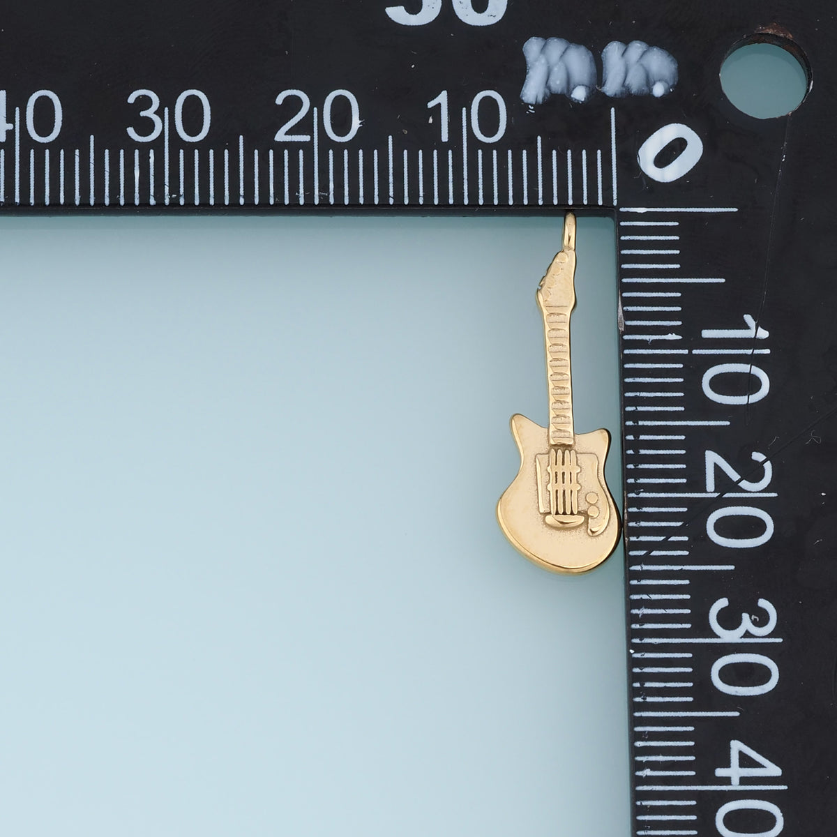 Electric Guitar Pendant,14K Gold Silver Musical Instrument Charm DIY Charm for Necklace Bracelet Making