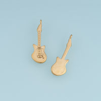 Electric Guitar Pendant,14K Gold Silver Musical Instrument Charm DIY Charm for Necklace Bracelet Making