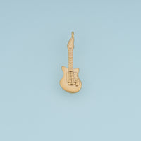 Electric Guitar Pendant,14K Gold Silver Musical Instrument Charm DIY Charm for Necklace Bracelet Making