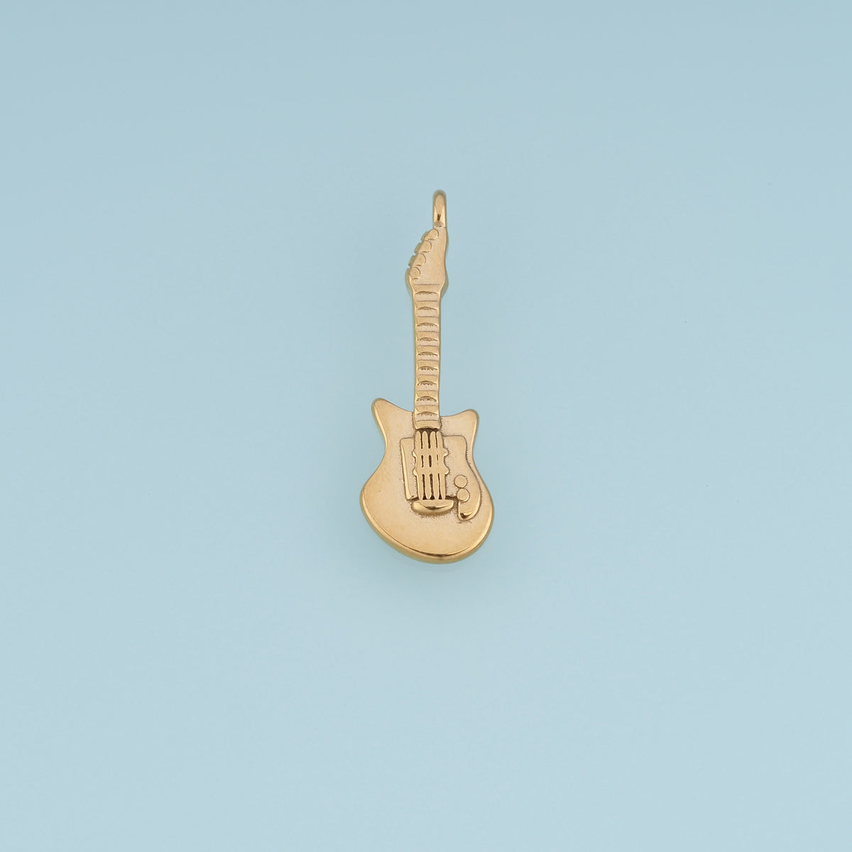 Electric Guitar Pendant,14K Gold Silver Musical Instrument Charm DIY Charm for Necklace Bracelet Making