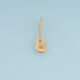 Electric Guitar Pendant,14K Gold Silver Musical Instrument Charm DIY Charm for Necklace Bracelet Making