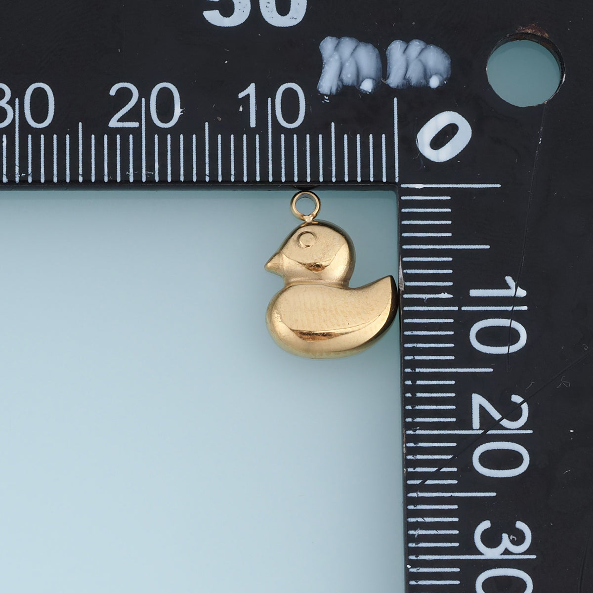 3D Duck Pendant,14K Gold Silver Cute Rubber Duck Charm DIY Charm for Necklace Bracelet Making