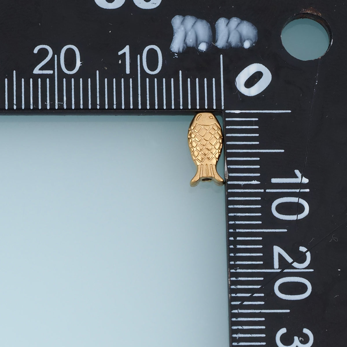 Fish Shaped Beads,14K Gold Silver Textured Fish Beads DIY Jewelry Beads for Necklace Bracelet Making