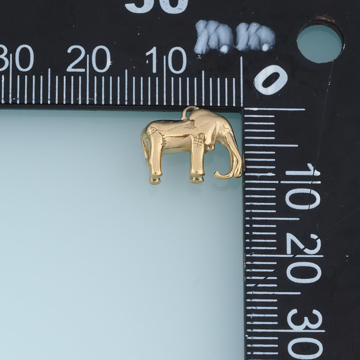 3D Elephant Pendant,14K Gold Silver Animal Elephant Charm DIY Charm for Necklace Bracelet Making