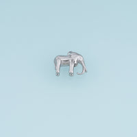 3D Elephant Pendant,14K Gold Silver Animal Elephant Charm DIY Charm for Necklace Bracelet Making