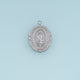 Virgin Mary Medallion Pendant,14K Gold Silver Vintage Religious Oval Charm DIY Charm for Necklace Bracelet Making