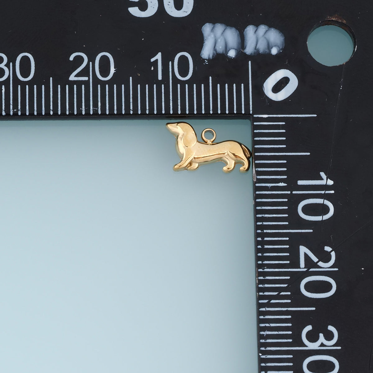 Dachshund Dog Pendant,14K Gold Silver Long Dog Charm DIY Charm for Necklace Bracelet Making