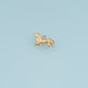 Dachshund Dog Pendant,14K Gold Silver Long Dog Charm DIY Charm for Necklace Bracelet Making