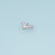 Dachshund Dog Pendant,14K Gold Silver Long Dog Charm DIY Charm for Necklace Bracelet Making