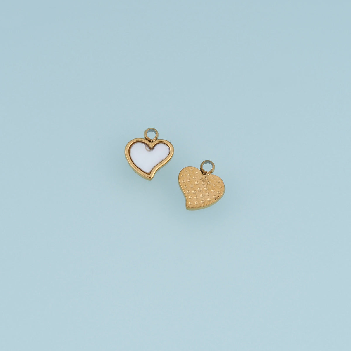 Shell Heart Pendant,14K Gold Silver Mother of Pearl Heart Charm DIY Charm for Necklace Bracelet Making
