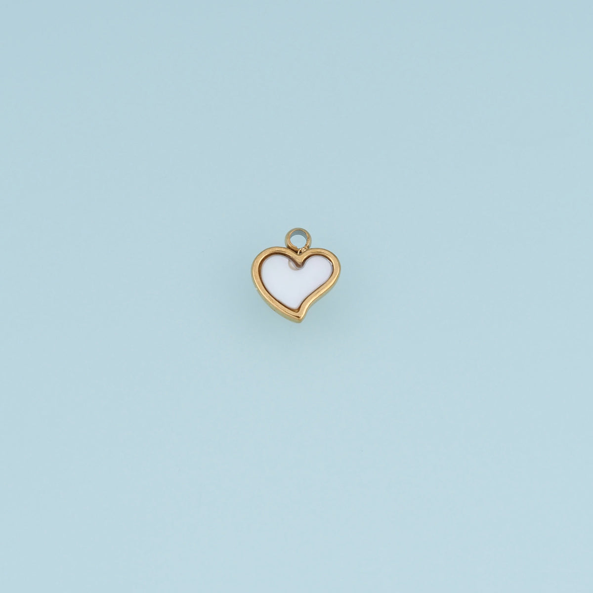 Shell Heart Pendant,14K Gold Silver Mother of Pearl Heart Charm DIY Charm for Necklace Bracelet Making