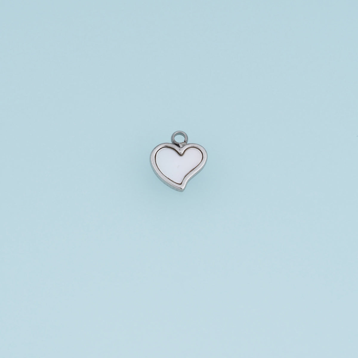 Shell Heart Pendant,14K Gold Silver Mother of Pearl Heart Charm DIY Charm for Necklace Bracelet Making
