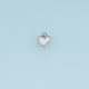 Shell Heart Pendant,14K Gold Silver Mother of Pearl Heart Charm DIY Charm for Necklace Bracelet Making