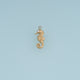 3D Seahorse Pendant,14K Gold Silver Detailed Seahorse Ocean Animal Charm with Textured Tail DIY Charm for Necklace Bracelet Making