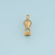 3D Hot Air Balloon Pendant,14K Gold Vintage Travel Balloon Charm Detailed Airship Charm DIY for Necklace Bracelet Making
