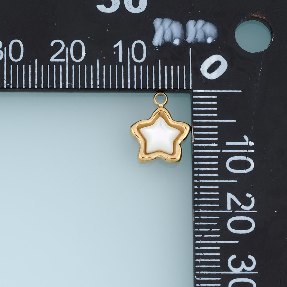 Shell Star Pendant,14K Gold White Mother of Pearl Star Charm DIY Charm for Necklace Bracelet Making