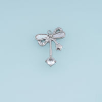 Dragonfly Crystal Pendant,14K Gold Silver Winged Insect Charm with Shell Detail and Star Dangle DIY Charm