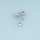 Dragonfly Crystal Pendant,14K Gold Silver Winged Insect Charm with Shell Detail and Star Dangle DIY Charm