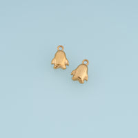 Penguin Pendant,14K Gold Cute Penguin Animal Charm DIY Charm for Necklace Bracelet Making