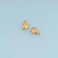 Penguin Pendant,14K Gold Cute Penguin Animal Charm DIY Charm for Necklace Bracelet Making