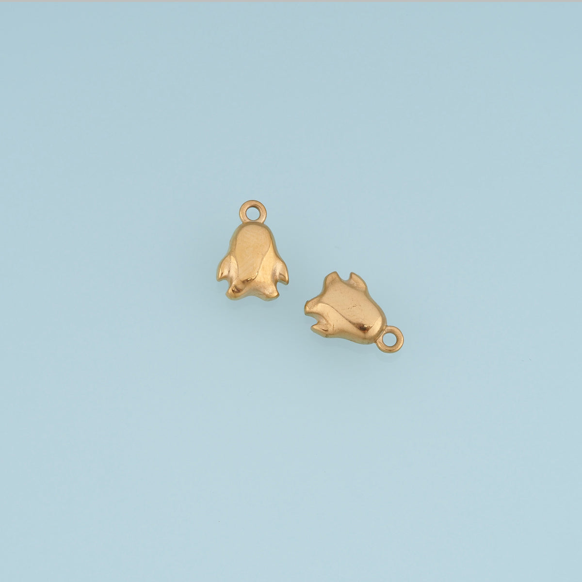 Penguin Pendant,14K Gold Cute Penguin Animal Charm DIY Charm for Necklace Bracelet Making
