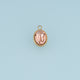 Oval Crystal Pendant,14K Gold Elegant Pink Purple Clear Gemstone Charm DIY Charm for Necklace Bracelet Making