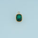 Rectangular Gemstone Pendant,14K Gold Elegant Charm DIY Charm for Necklace Bracelet Making