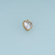 Clear Heart Pendant,14K Gold Exquisite Charm DIY Charm for Necklace Bracelet Making
