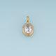 Oval Gemstone Pendant,14K Gold Colorful Crystal Charm DIY Charm for Necklace Bracelet Making