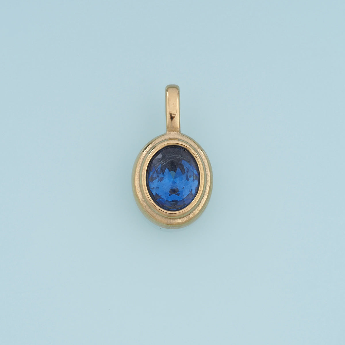 Oval Gemstone Pendant,14K Gold Colorful Crystal Charm DIY Charm for Necklace Bracelet Making