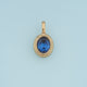 Oval Gemstone Pendant,14K Gold Colorful Crystal Charm DIY Charm for Necklace Bracelet Making