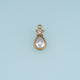 Teardrop Crystal Pendant,14K Gold Silver Clear Gemstone Charm DIY Charm for Necklace Bracelet Making