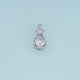 Teardrop Crystal Pendant,14K Gold Silver Clear Gemstone Charm DIY Charm for Necklace Bracelet Making