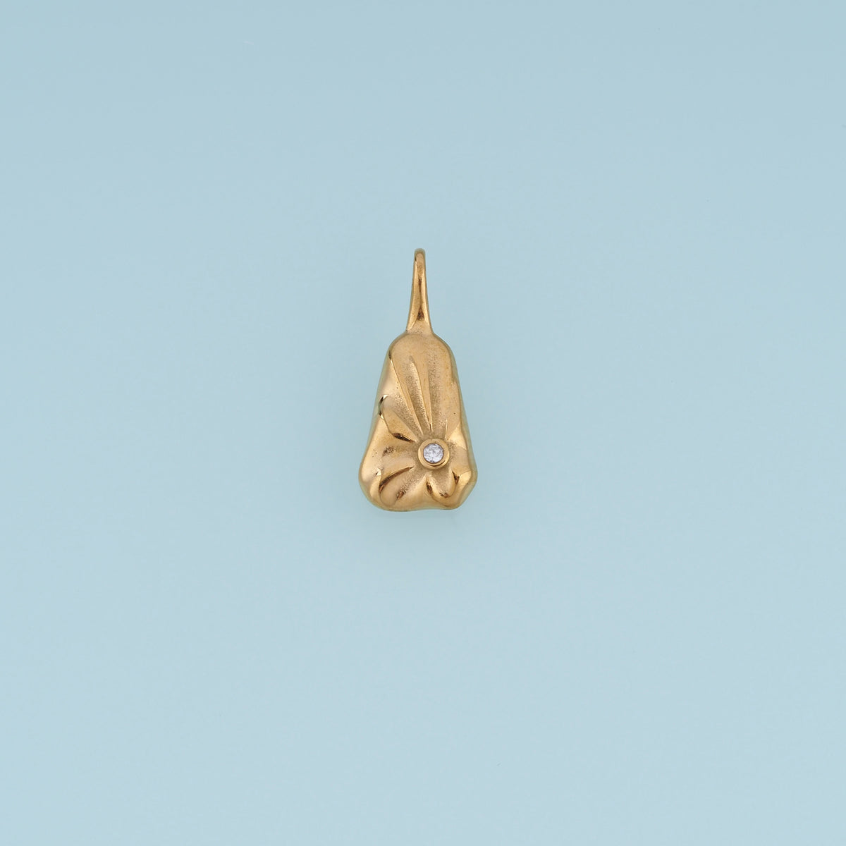 Sculpted Rectangle Leaf Shape Pendant,14K Gold Silver Curved Leaf Crystal Charm DIY Charm for Necklace Bracelet Making